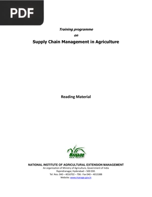 Supply Chain Management in Agriculture