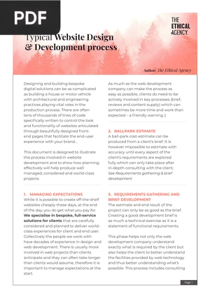 Typical Website Design & Development process (Article)