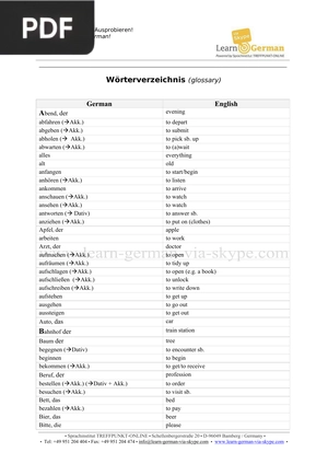 Wörterverzeichnis