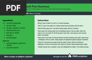 Fresh Pea Hummus