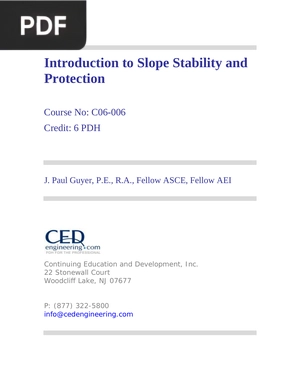 Introduction to Slope Stability and Protection