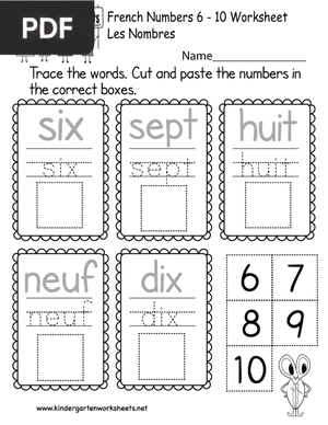 Worksheets for Kids - Numbers (Article)