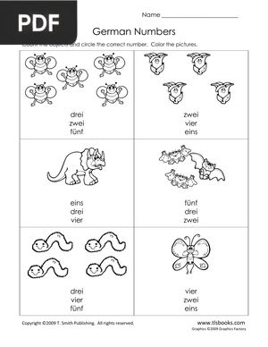 Worksheets on German Numbers from TLS (Article)
