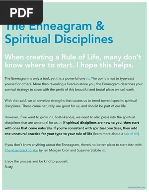 The Enneagram and Spiritual Disciplines