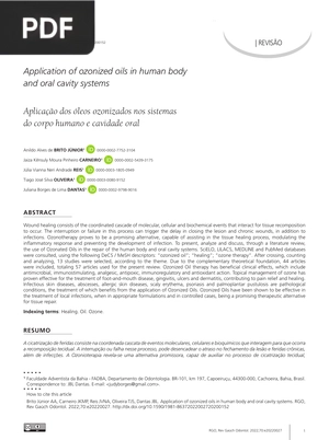 Application of ozonized oils in human body and oral cavity systems