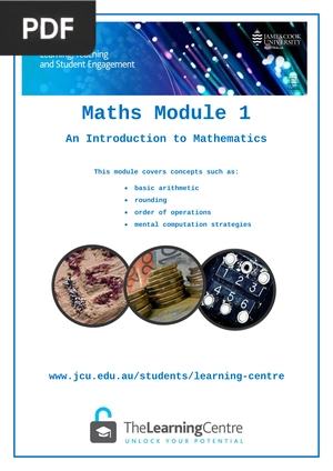 Maths Module 1. An Introduction to Mathematics