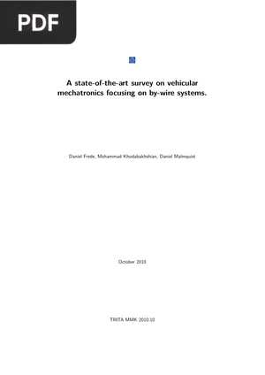 A State of the Art Vehicle Study Mechatronics Focusing on Cable Systems