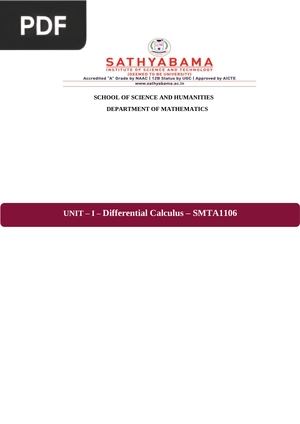 Differential Calculus
