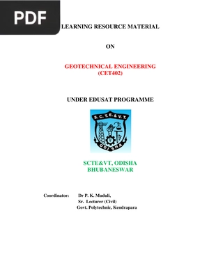 Geotechnical engineering