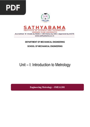 Introduction to Metrology
