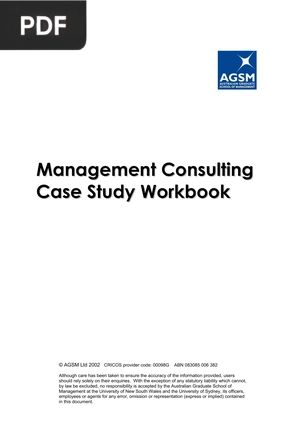Management Consulting Case Study Workbook