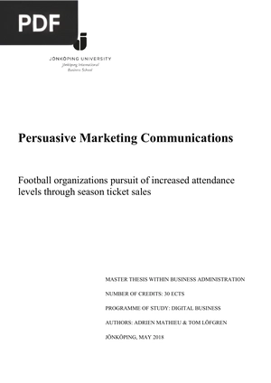 Persuasive Marketing Communications
