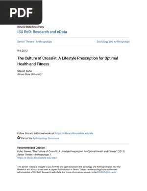 The Culture of CrossFit A Lifestyle Prescription for Optimal Health and Fitness