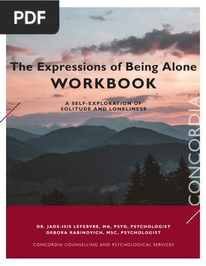 The Expressions of Being Alone (workbook)