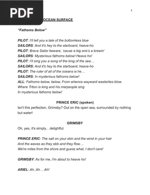 The Little Mermaid Screenplay