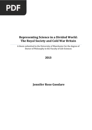 Representing Science in a Divided World - The Royal Society and Cold War Britain