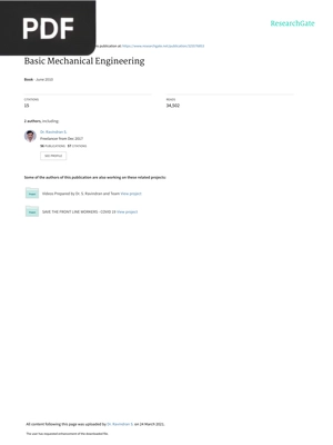 Basic Mechanical Engineering