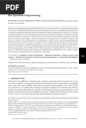 Ket Quantum Programming