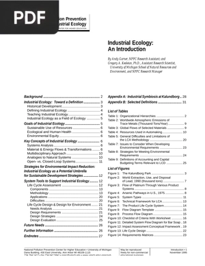 Industrial Ecology: An Introduction