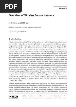 Overview of Wireless Sensor Network
