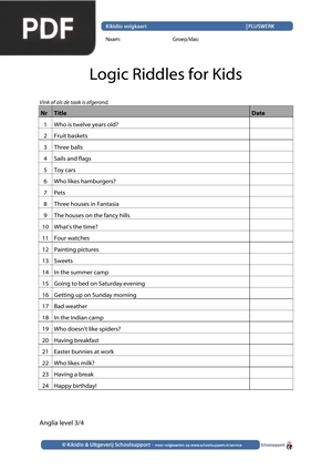 Logic Riddles for Kids