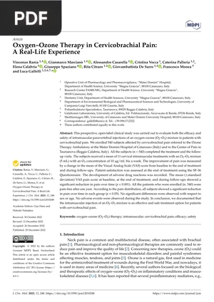 Oxygen–Ozone Therapy in Cervicobrachial Pain - A Real-Life Experience (Article)