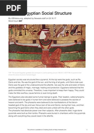 Ancient Egyptian Social Structure (Article)