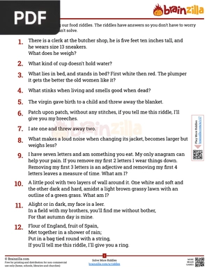 Food Riddles