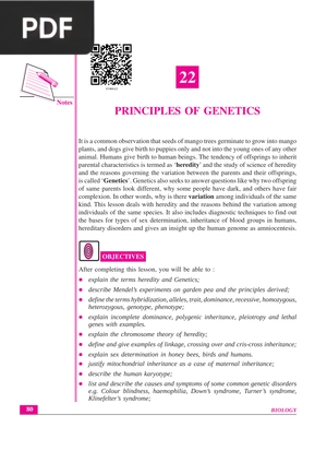 Principles of Genetics