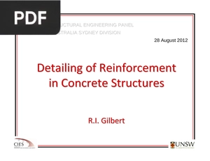 Detailing of Reinforcement in Concrete Structures (Presentation)