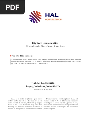 Digital Hermeneutics