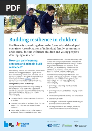 Building resilience in children (Article)