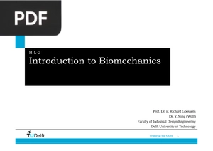 Introduction to Biomechanics (Presentation)