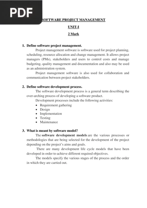 Software Project Management