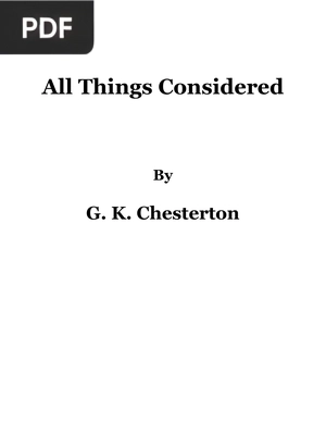 All Things Considered