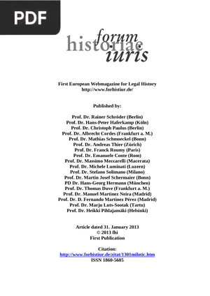 An Outline of the Arbitral Procedure in Roman Law