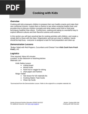 Cooking with Kids