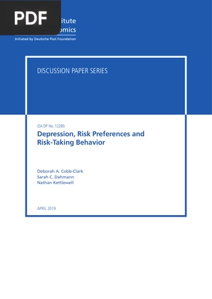 Depression Risk Preferences and Risk-Taking Behavior