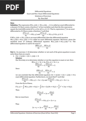 Differential Equations