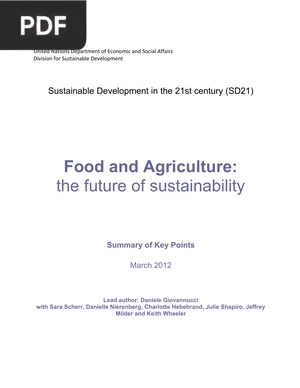 Food and Agriculture: The Future of Sustainability