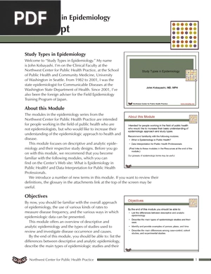 Study Types in Epidemiology Transcript