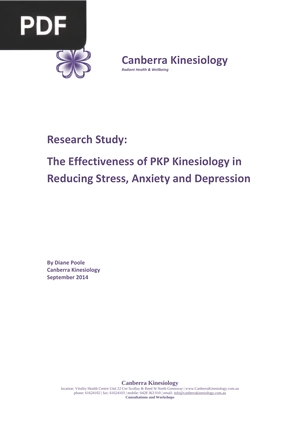The Effectiveness of PKP Kinesiology in Reducing Stress Anxiety and Depression