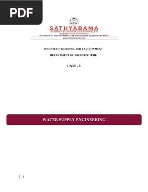 Water Supply Engineering