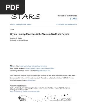 Crystal Healing Practices in the in the Western World and Beyond