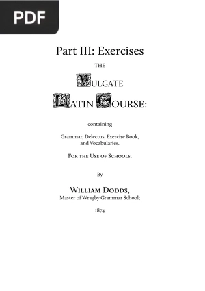 The vulgate latin course - Exercises