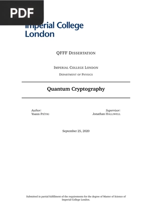 Quantum Cryptography