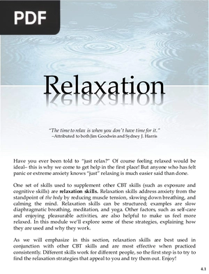 Relaxation