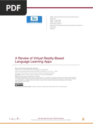 A Review of Virtual Reality-Based Language Learning Apps