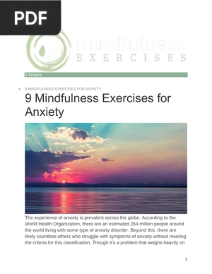 9 Mindfulness Exercises for Anxiety
