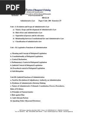 Administrative Law